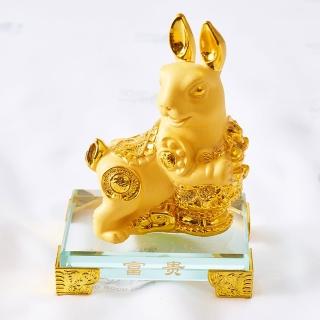 【咕咕好運GoodGoodLuck】前兔似錦富貴福兔｜《含開光》招財旺財庫｜開運｜聚財｜活耀能量(#招財運#聚財)