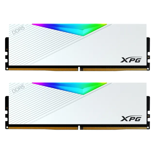 ADATA 威剛】XPG LANCER DDR5-6000 16G*2 RGB超頻桌上型記憶體-白