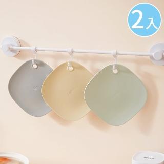 【ecoco】2入 莫蘭迪矽膠隔熱墊 平滑易清洗 食品級安全防燙耐熱 防水止滑墊 掛式廚房鍋墊杯墊餐墊