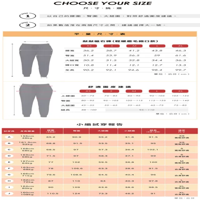 【iFit 愛瘦身】磁氣專科19AW 敲敲磁石褲 輕暖磨毛縮口款(3色可選)