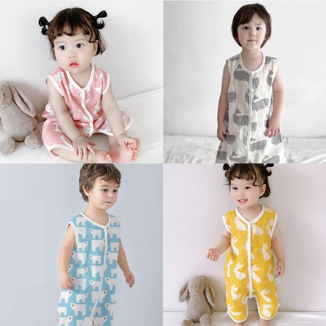 【Muslin tree】Muslin tree二層紗防踢被無袖防踢被(2層紗 兒童背心防踢被背心 空調房 冷氣房 無袖背心)