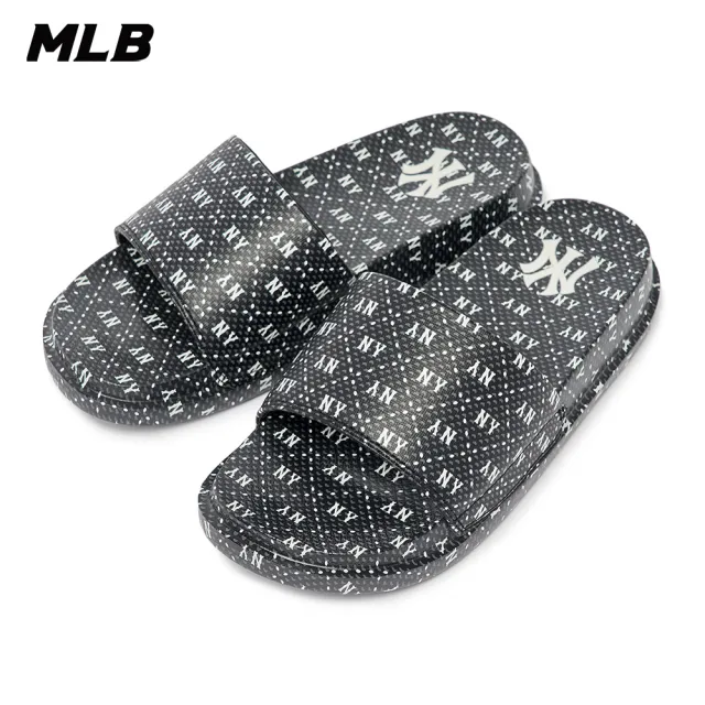 【MLB】拖鞋 MONOGRAM系列 紅襪/洋基隊(3ALPCDM33-兩色任選)