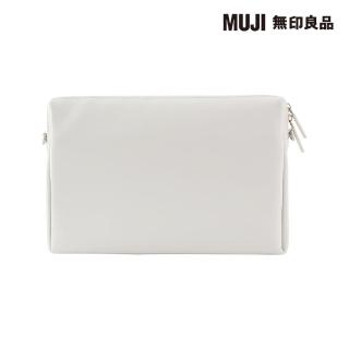 【MUJI 無印良品】自由組合收納包/長方形.薄型/灰(灰色/22*15*2.7cm)
