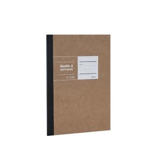 【Double A】A5膠裝筆記本-布膠系列(橫線-黃牛皮)
