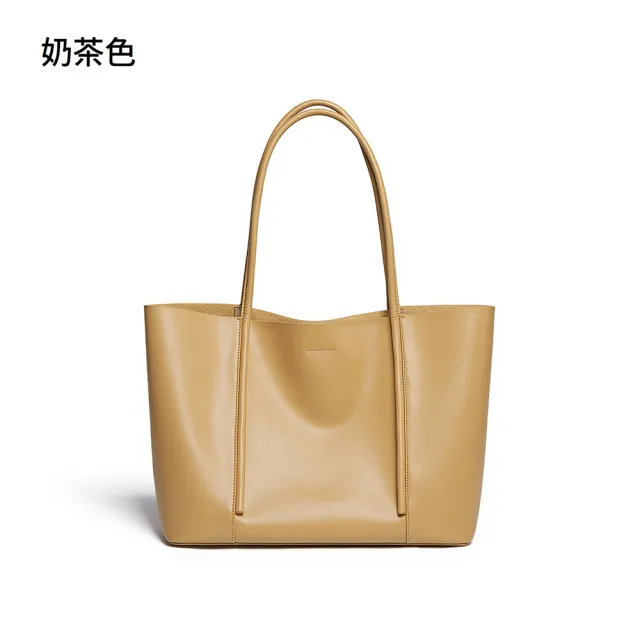 【VEONRA】雙11 牛皮真皮包 托特包(真皮包包 真牛皮 手提包 單肩腋下包 肩背包)