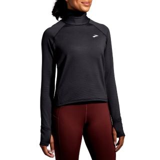 【BROOKS】女 Notch 保暖長袖上衣 2.0 經典黑(221567001)
