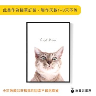 【菠蘿選畫所】奴！給我過來-70x100cm(療癒小貓咪字母掛畫/搞笑/家居佈置/北歐極簡風/兒童房/幼兒園佈置)