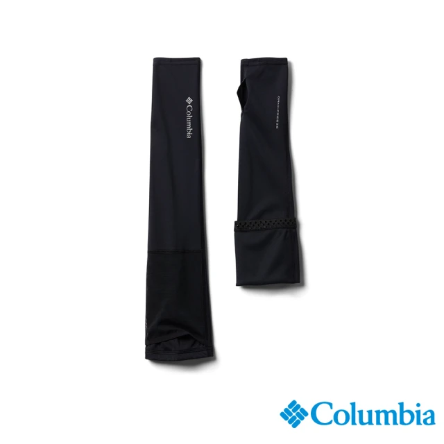 【Columbia 哥倫比亞 官方旗艦】男女款-Freezer Zero™UPF50涼感快排袖套-黑色(UCU11000BK)