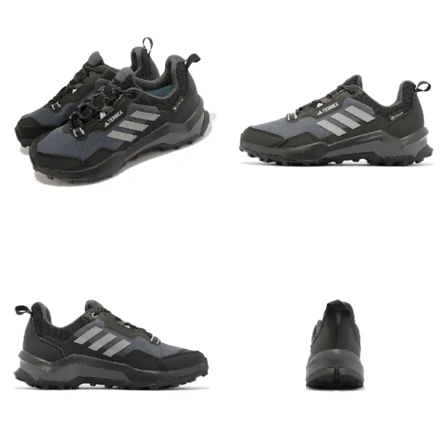 【adidas 愛迪達】戶外鞋 Terrex AX4 GTX W 女鞋 黑 灰 防水 登山 越野 郊山 (HQ1051)