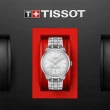 【TISSOT 天梭】杜魯爾動力80小時機械對錶 情侶手錶 送行動電源 畢業禮物(T1398071103100+T1392071103100)