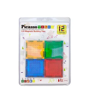 【PicassoTiles】積木磁力片補充包12PCS(在玩樂中學習 畢卡索 聖誕禮物)