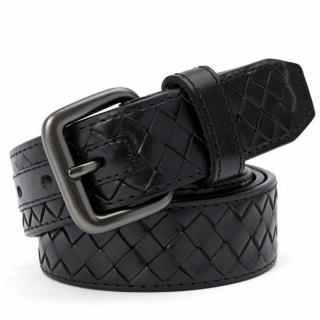 【巴黎精品】現貨+預購 100%頭層牛皮 真皮皮帶牛皮腰帶(牛皮手工龍麟編織免鑽孔針扣植鞣男皮帶p1bh69)