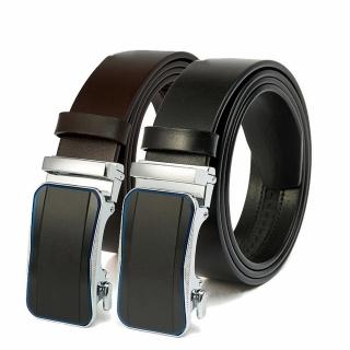 【巴黎精品】現貨+預購 100%真皮皮帶男牛皮腰帶商務皮帶手工皮帶休閒男襯衫牛仔褲西裝褲(光面自動扣p1bh62)