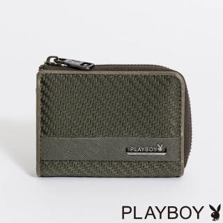 【PLAYBOY】零錢包 Power系列(墨綠色)