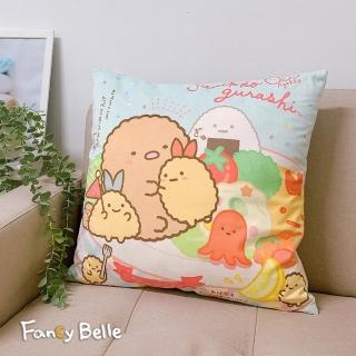 【Great Living 格蕾寢飾】Fancy Belle 角落生物麂皮靠墊 45*45CM(多款任選)