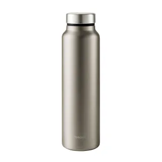 【Peacock 日本孔雀】商務休閒 不鏽鋼保冷保溫杯800ML-原鋼色(輕量化設計)(保溫瓶)