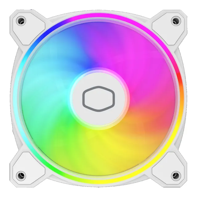 【CoolerMaster】Cooler Master MaterFan MF140 HALO2 白色 ARGB風扇(MF140 Halo2 White)