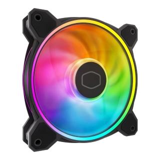 【CoolerMaster】Cooler Master MasterFan MF140 HALO2 黑色 ARGB風扇(MF140 HALO2)