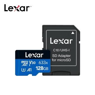 【Lexar 雷克沙】633x microSDXC UHS-I A1 U3 128G記憶卡