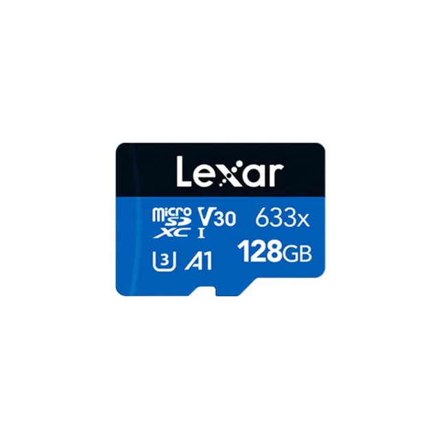 【Lexar 雷克沙】633x microSDXC UHS-I A1 U3 128G記憶卡