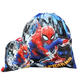 【Marvel 漫威】蜘蛛人隨身後背束口袋 正版授權(兒童禮物 後揹包 抽繩)