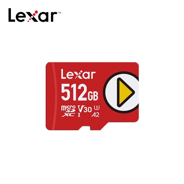 【Lexar 雷克沙】PLAY microSDXC UHS-I U3 V30 512GB記憶卡