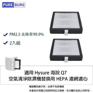 【PUREBURG】2入組-適用Songen松井 SG-1250E SG-1260E SG-1260二合一空氣清淨除濕機 副廠濾網2入組