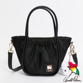 【Arnold Palmer 雨傘】手提包附長背帶 Lovely系列(黑色)