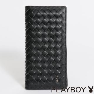 【PLAYBOY】翻蓋長夾 Manner系列(黑色)