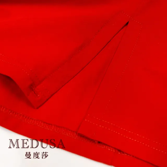 【MEDUSA 曼度莎】現貨-可愛小荷葉袖側釦無袖T恤（M-XL）｜女T恤 女上衣 休閒上衣 純棉(101-3080A)