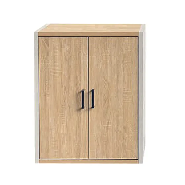【JP Kagu】現代簡約雙門四格櫃-深39cm(收納櫃/書櫃/門櫃)
