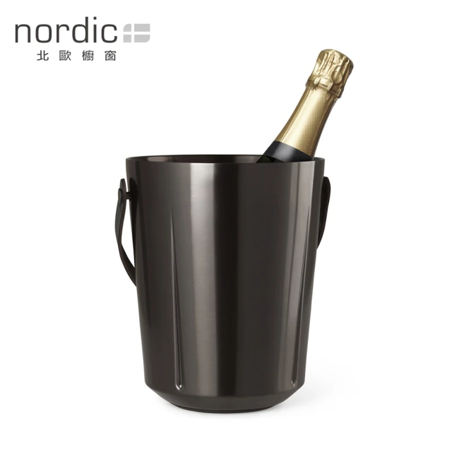 北歐櫥窗 Rosendahl Grand Cru Barware 冰酒桶(附皮革提把、限量玄鐵灰)