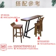 【吉迪市柚木家具】原木工業風吧台桌 SSFOOT009S1A1(餐桌 酒吧 桌子 木桌子 餐廳)