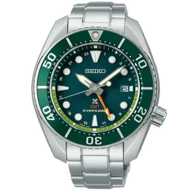 【SEIKO 精工】PROSPEX 太陽能 GMT 潛水錶 男錶 送禮 禮物 推薦 _SK028(SFK003J1/5K65-0AA0G)