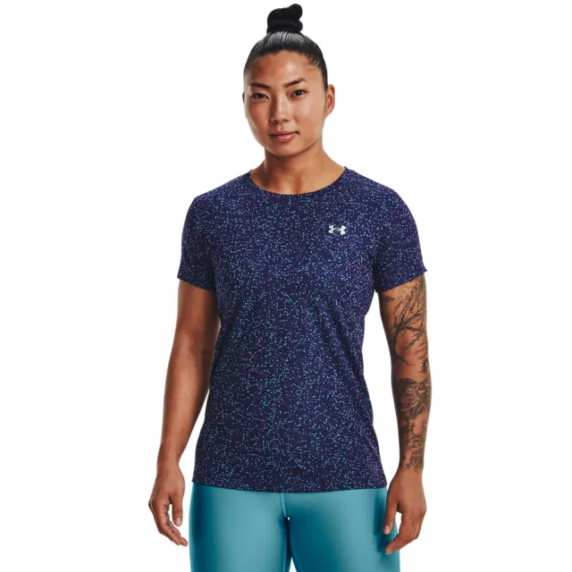 【UNDER ARMOUR】UA 女 Tech 短T-Shirt _1370947-468(紫)