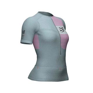 【compressport】pt2 短袖三鐵衣 女款 灰色(輕量 透氣 compressport 壓縮 機能)