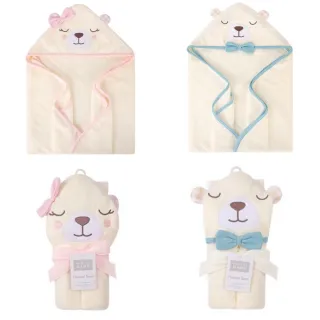 【Luvable Friends】棉質超吸水動物造型連帽浴巾- 白熊2款可選(現貨速達)