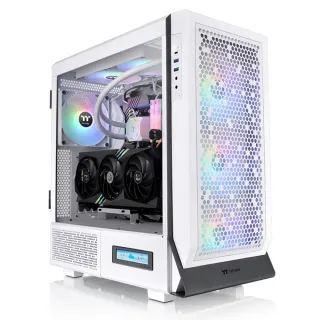 【Thermaltake 曜越】勁透 Ceres 500 TG ARGB中直立式機殼 雪白版(CA-1X5-00M6WN-00)