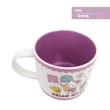 【小禮堂】HELLO KITTY  陶瓷疊疊杯 400ml - 紫冰淇淋款(平輸品) 凱蒂貓