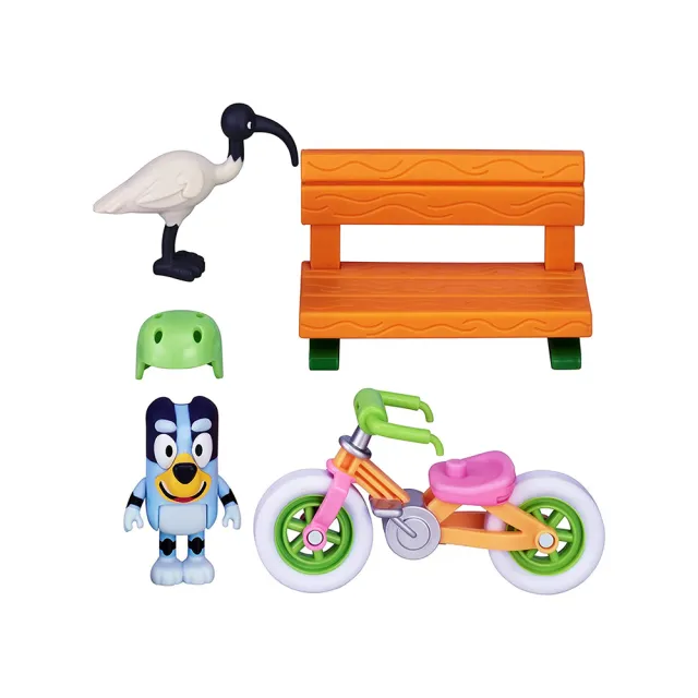 【BLUEY 妙妙犬布麗】BLUEY 交通工具組 腳踏車時光(熱門 卡通)