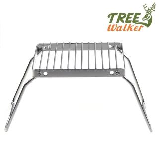 【TreeWalker】不鏽鋼迷你爐架(折疊式收納 材積小攜帶方便)