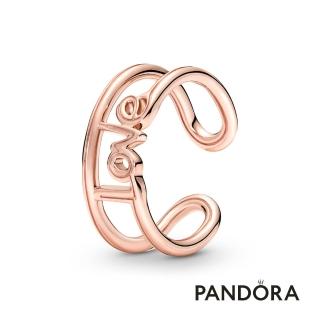 【Pandora 官方直營】Pandora ME 「Love」開圈戒指-絕版品