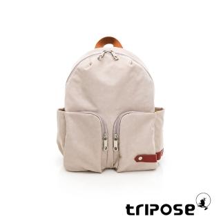 【tripose】CUBI微皺尼龍輕量後揹包-小(沙漠灰/618)