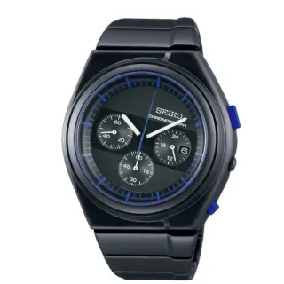 【SEIKO 精工】GIUGIARO DESIGN 聯名設計限量計時腕錶-藍43mm(SCED061J/7T12-0CG0B)