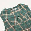 【OUWEY 歐薇】蘇格蘭紋織紋娃娃領無袖長洋裝(綠色；S-L；3232257223)