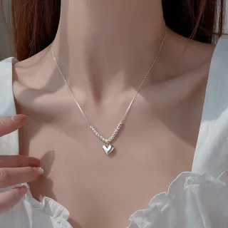 【SUMMER 一夏】韓系愛心項鍊 小珠轉運鎖骨鍊 輕奢甜美設計 日常百搭(ins韓風)