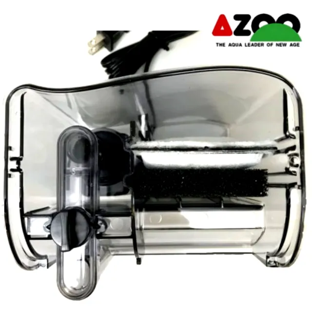 【AZOO】台灣 愛族 外掛過濾器360型 停電免加水 附高性能活性炭 360L/H(淡海水觀賞魚魚缸使用)