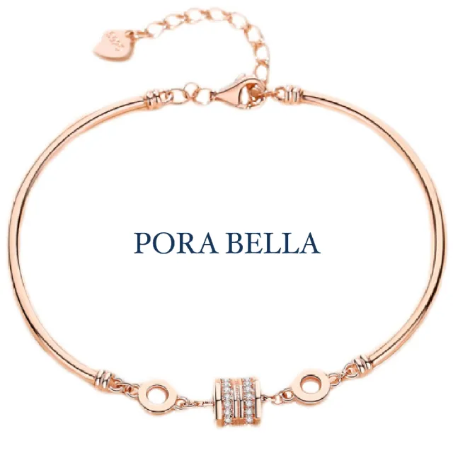 【Porabella】925純銀小蠻腰手鍊 輕奢設計感手環 玫瑰金/白金兩色 Bracelets