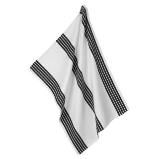【KELA】Gianna純棉茶巾擦拭布 黑條紋 / 廚房抹布 清潔布 擦拭布