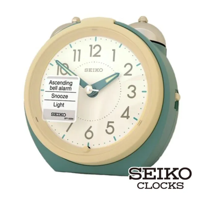 【SEIKO 精工】小紅帽靜音秒針貪睡鬧鐘-紅色(SEIKO、鬧鐘、日本原廠機芯、夜光、貪睡裝置 SK048)